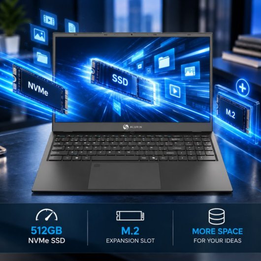 Portátil Alurin Flex Advance AMD Ryzen 5 7430 15.6" / 16 GB / 512GB / Windows 11 Home
