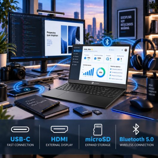 Portátil Alurin Flex Advance AMD Ryzen 5 7430 15.6" / 16 GB / 512GB / Windows 11 Home