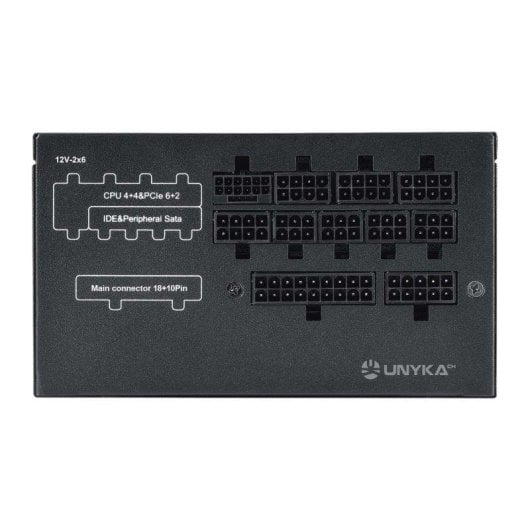 Fuente de Alimentación UNYKAch ATILIUS 3.1 850W Certificación Gold modular silenciosa