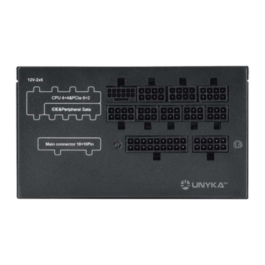 Fuente de Alimentación UNYKAch ATILIUS 3.1 850W Certificación Gold modular silenciosa