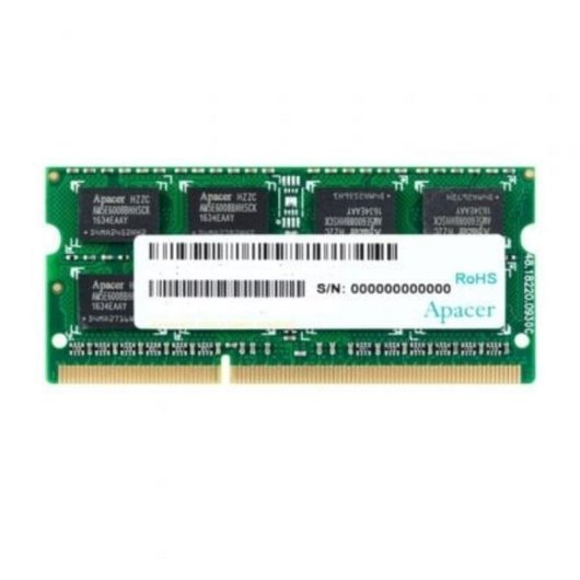 Mémoire RAM Apacer AS04GFA60CATBGC 4GB 1x4GB DDR3 1600MHz CL11 204-pin SO-DIMM