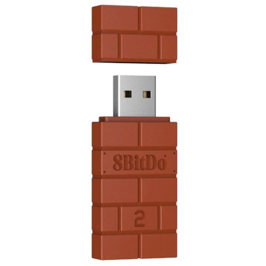 Adaptador inalámbrico USB 8BitDo USB Wireless Adapter 2 Bluetooth Marrón