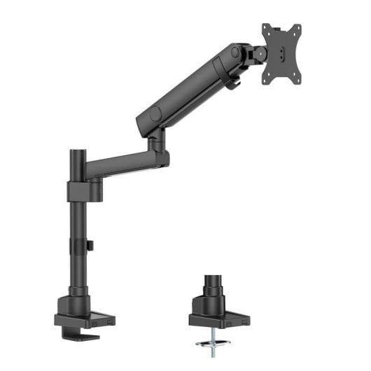 Soporte de mesa Kimex 015-2811 para monitor 17-40" muelle mecánico mástil negro