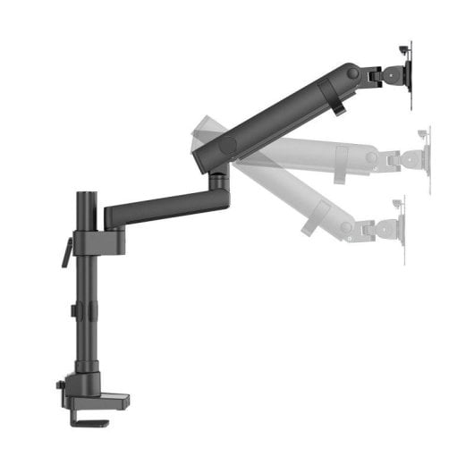 Soporte de mesa Kimex 015-2811 para monitor 17-40" muelle mecánico mástil negro