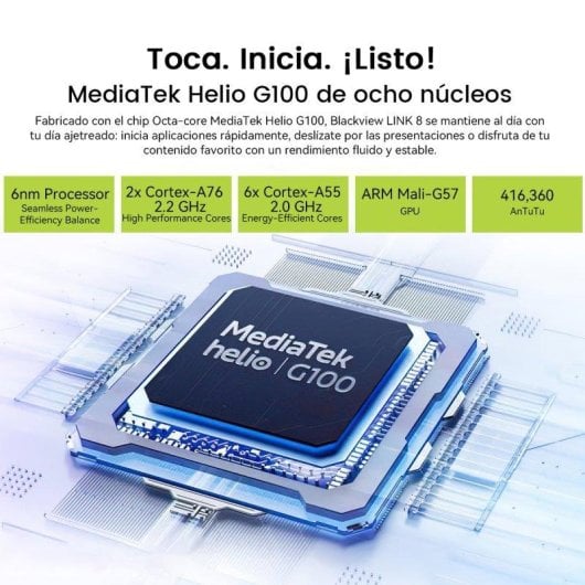 Tablet Blackview Link 8 12.7'' 256GB WiFi 8400mAh Android 15 Azul