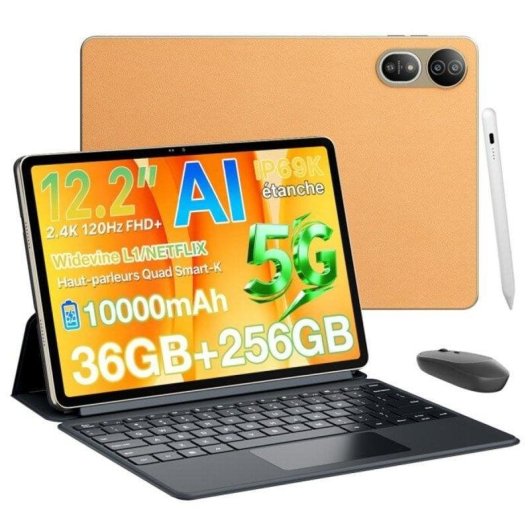 Tablet Blackview Mega 12 5G 12,2" 36GB 256GB Laranja