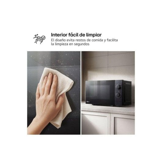 Microondas LG MS2082F 20 Litros 700W 5 Niveles Descongelado Eficiente