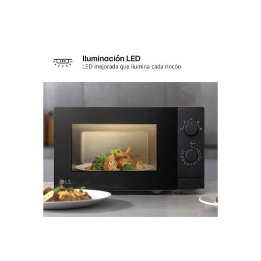 Microondas LG MS2082F 20 Litros 700W 5 Niveles Descongelado Eficiente