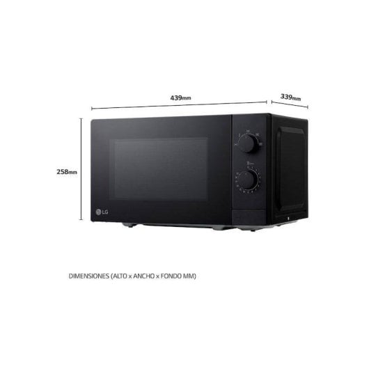 Microondas LG MS2082F 20 Litros 700W 5 Niveles Descongelado Eficiente