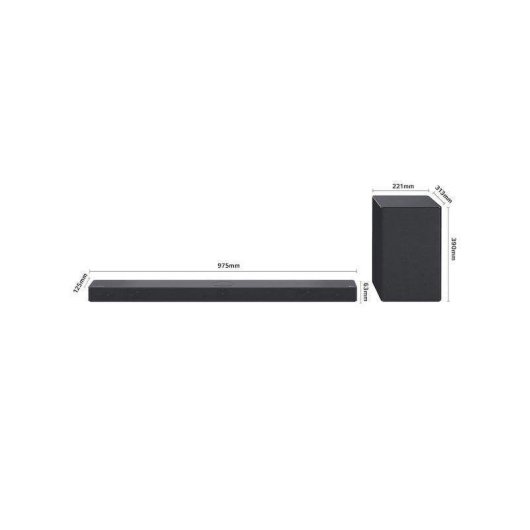 Soundbar LG SC9S 3.1.3 400W Bluetooth WiFi Dolby Atmos Schwarz