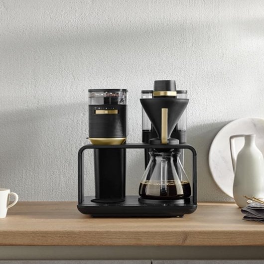 Máquina de café de filtro Melitta EPOS 1024-04 1L 8 chávenas moinho integrado preto dourado