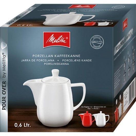 Jarra Melitta Pour Over 0,6L Porcellana Bianca Universale Resistente