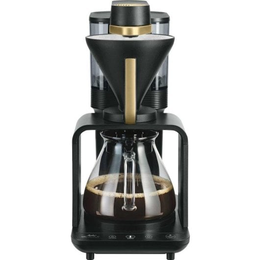 Máquina de café de filtro Melitta Epour 1024-12 8 xícaras moinho integrado preta ouro