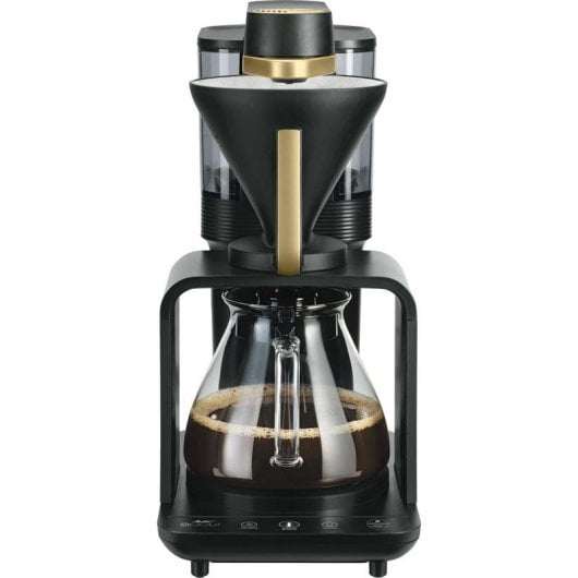 Máquina de café de filtro Melitta Epour 1024-12 8 xícaras moinho integrado preta ouro