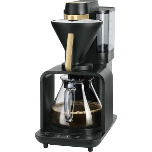 Máquina de café de filtro Melitta Epour 1024-12 8 xícaras moinho integrado preta ouro