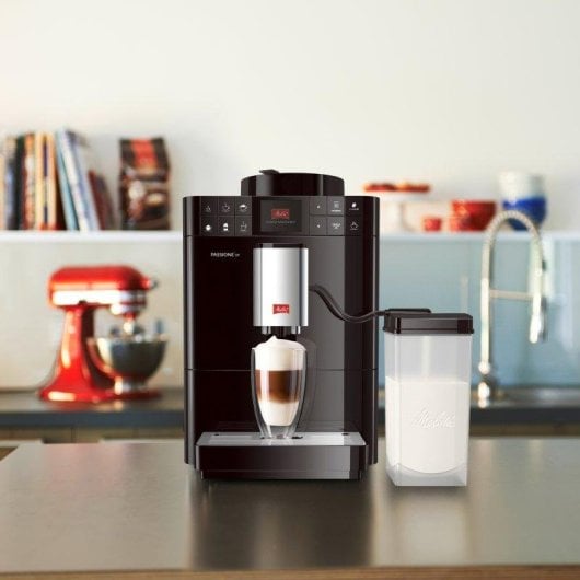 Máquina de café superautomática Melitta Passione OT 1,2 L 15 bares com moinho e reservatório de leite
