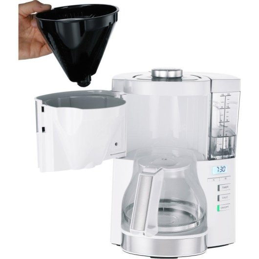 Filterkaffeemaschine Melitta Look V Timer 1,25L 15 Tassen mit Timer und Aromawahl