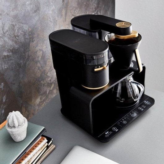 Filterkaffeemaschine Melitta Epos 1024-03 8 Tassen mit integriertem Mahlwerk und rotierender Brühdusche