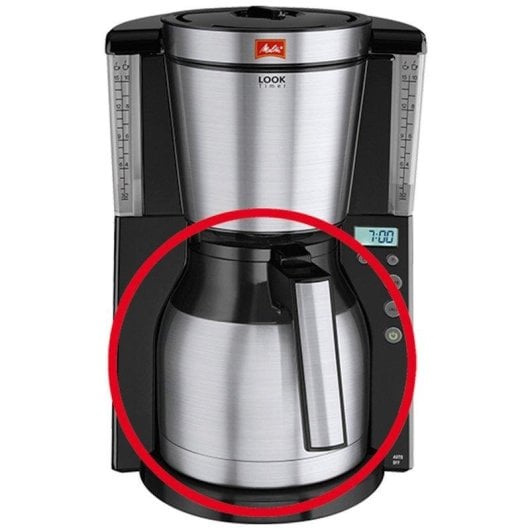 Jarra Melitta Look Therm Deluxe Acero Inoxidable Recambio Cafetera
