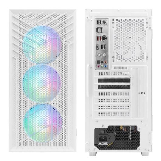 PC de bureau Deep Gaming Vortex Intel Core i7-14700F 64GB 2TB SSD RTX 5070 Windows 11 Pro Blanc