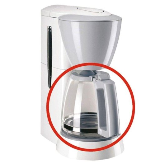 Jarra Melitta Single 5 Recambio Vidrio 5 Tazas Apta Lavavajillas