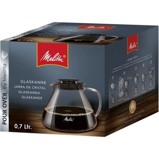 Caraffa Melitta Pour Over 0,7L Vetro Borosilicato Universale Trasparente