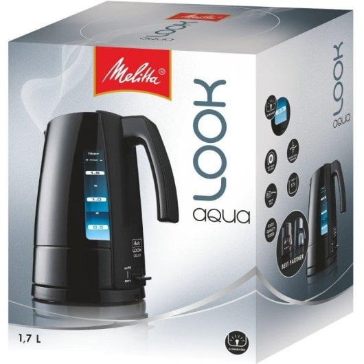 Tetera eléctrica Melitta Look Aqua 1,7 L 2400 W acero inoxidable apagado automático