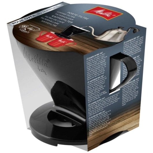 Portafiltro Melitta 6761018 plastica nero doppia uscita facile pulizia