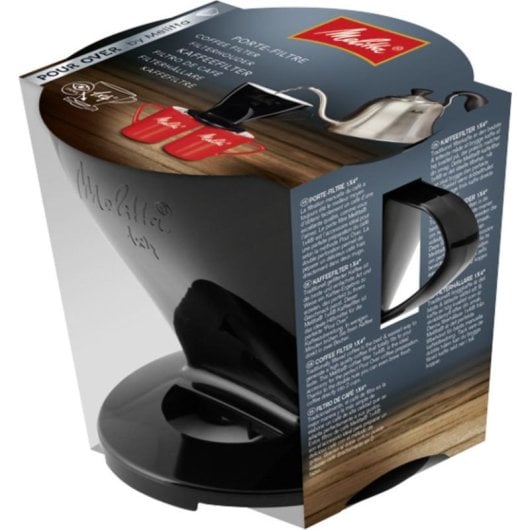 Portafiltro Melitta 6761018 plastica nero doppia uscita facile pulizia