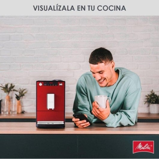 Cafetera Superautomática Melitta Solo E950-104 1,2 L 15 Bares Molinillo integrado Rojo