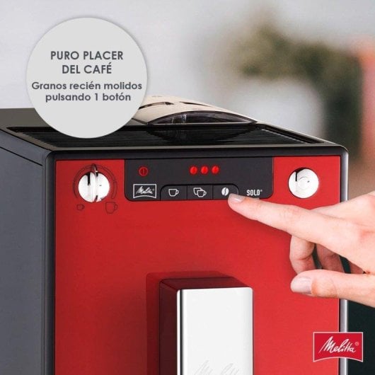 Cafetera Superautomática Melitta Solo E950-104 1,2 L 15 Bares Molinillo integrado Rojo