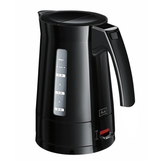 Tetera eléctrica Melitta Enjoy Aqua 1,7 L 2400 W negra sin cables