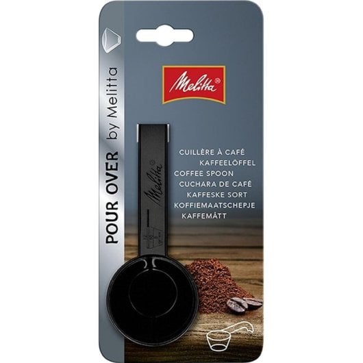 Cuchara medidora Melitta 4006508217618 negra marcas 8-10-12g apta lavavajillas