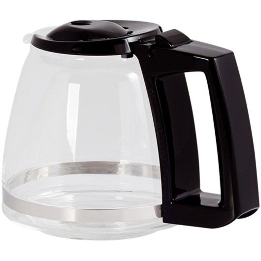 Jarre Melitta Enjoy 1002-01 1017-02 Verre Noir Acier inoxydable
