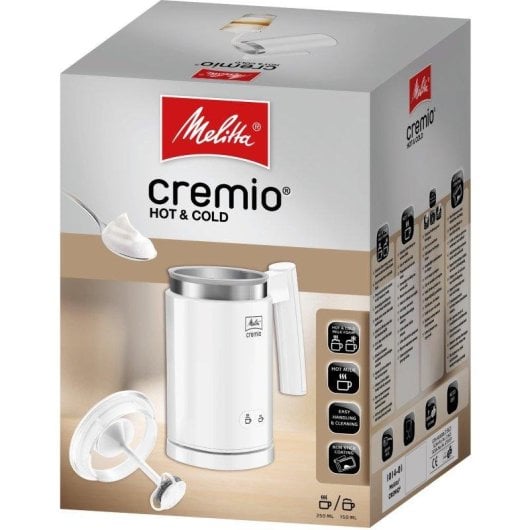 Espumador de leche Melitta Cremio II blanco 0,25 L antiahderente