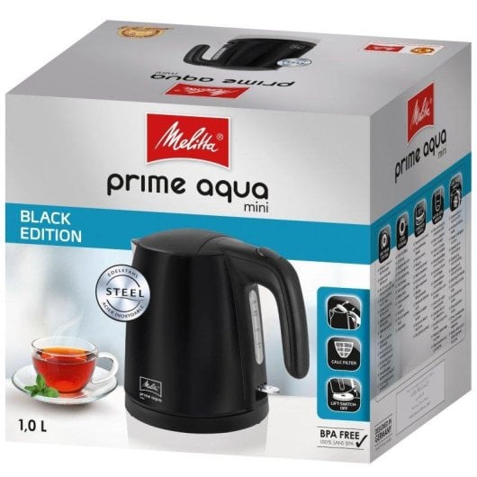 Wasserkocher Melitta 1018-04 Antrazit 1L 2200W BPA-frei Edelstahl
