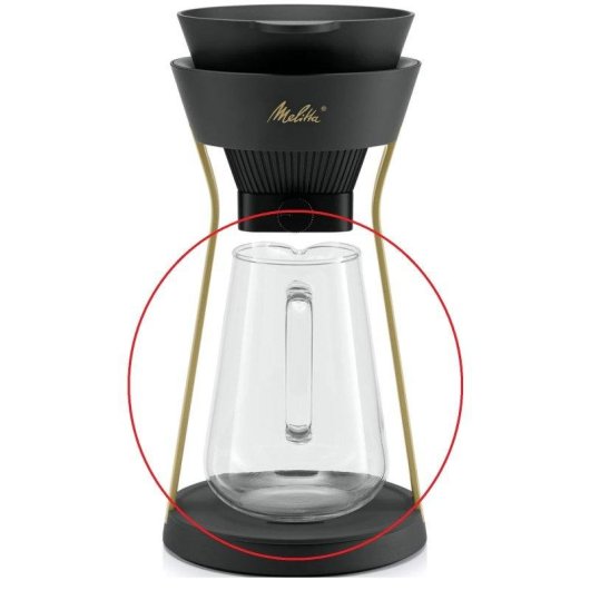 Jarra de vidrio Melitta Amano recambio 700 ml resistente al calor