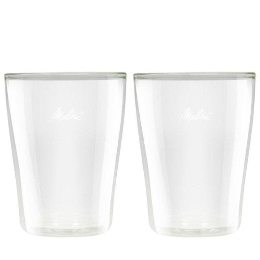 Vaso de café Melitta Set 2 unidades 80 ml doble pared borosilicato