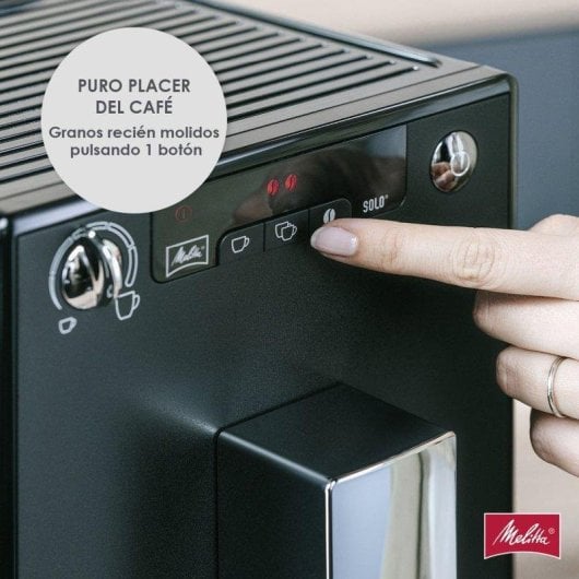 Cafetera Superautomática Melitta Solo E950-544 Compacta Función x2 Limpieza automática
