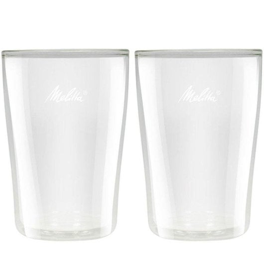 Vaso de café Melitta Set 2 unidades 300 ml doble pared borosilicato