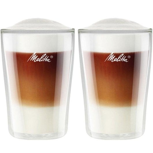 Vaso de café Melitta Set 2 unidades 300 ml doble pared borosilicato