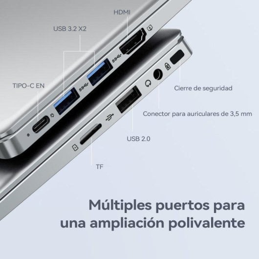 Portátil Vanwin Nfcs2154 15.6" Intel Pentium Gold 6500Y 16GB 512GB SSD UHD Graphics 615 Windows 11 Pro