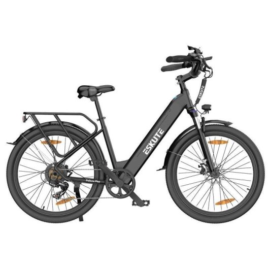 Bicicleta eléctrica Eskute Polluno Plus 28" 250W batería 36V 20Ah Shimano 7V negra