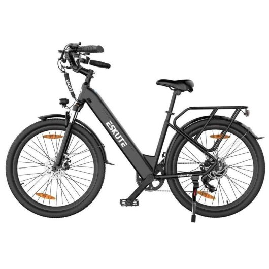 Bicicleta eléctrica Eskute Polluno Plus 28" 250W batería 36V 20Ah Shimano 7V negra