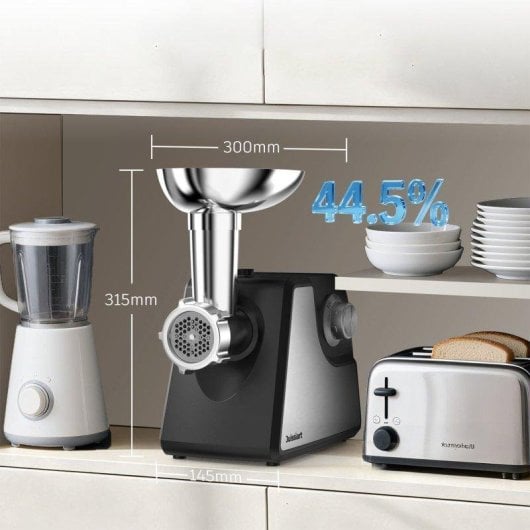 Molino de carne Juissiart Mg4130r 300 W compacto cuchilla acero 1,2 kg/min