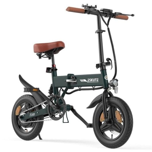 Bicicletta elettrica Eskute F200 250W 36V 7.8Ah Pieghevole Verde