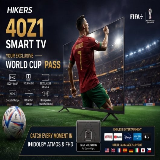 Téléviseur Hikers 40Z1 40'' FHD Android Dolby Atmos Noir
