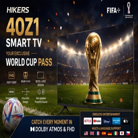 Téléviseur Hikers 40Z1 40'' FHD Android Dolby Atmos Noir