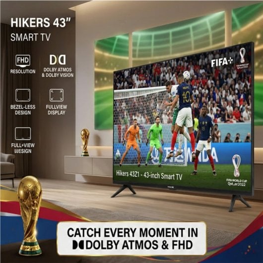 Téléviseur Hikers 43Z1 43 pouces Full HD Android Dolby Atmos Noir