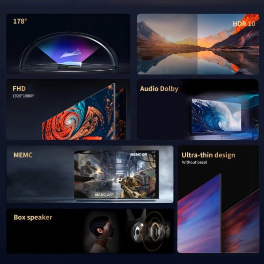 Téléviseur Hikers 43Z1 43 pouces Full HD Android Dolby Atmos Noir